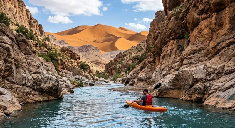 Sortie en kayak près de Marrakech