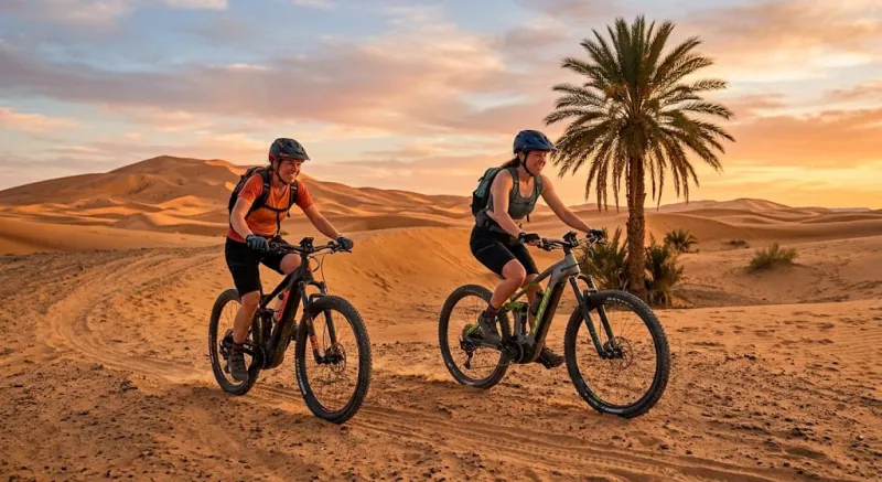 Balade en VTT électrique au Maroc
